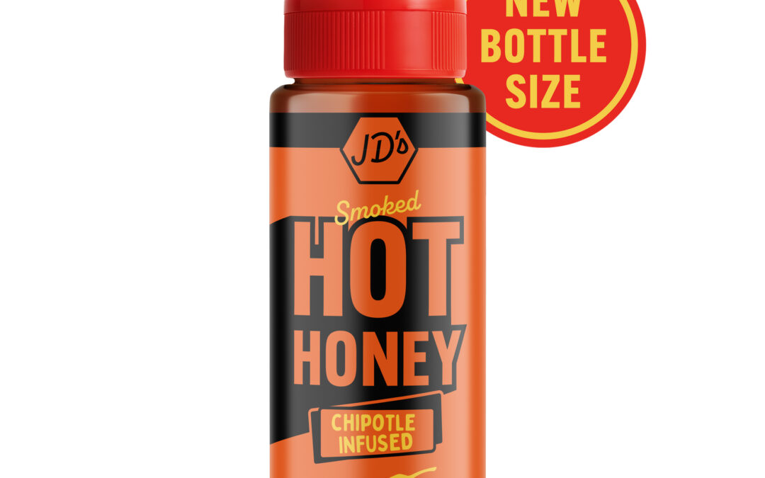 JD’s Hot Honey – Smoked Chipotle Infused (260g bottle)